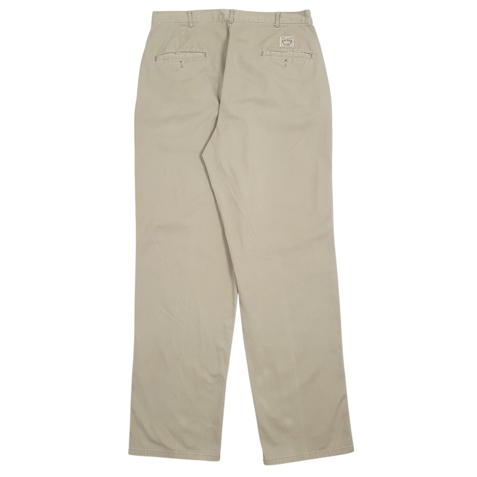 Mens Beige Polo Ralph Lauren Pleated Vintage 90s  Trousers
