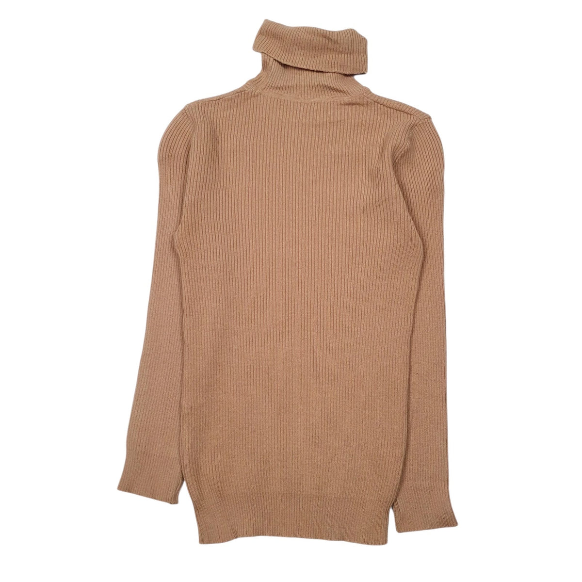 Womens Brown Unbranded Knit Turtle Neck Jumper