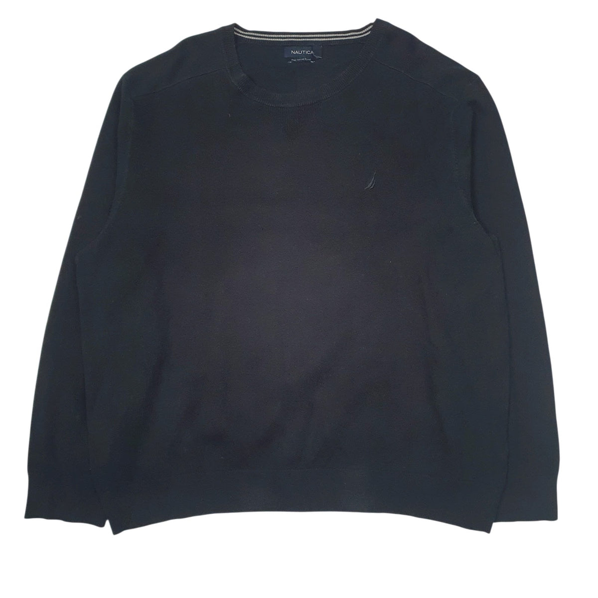 Mens Black Nautica  Crewneck Jumper