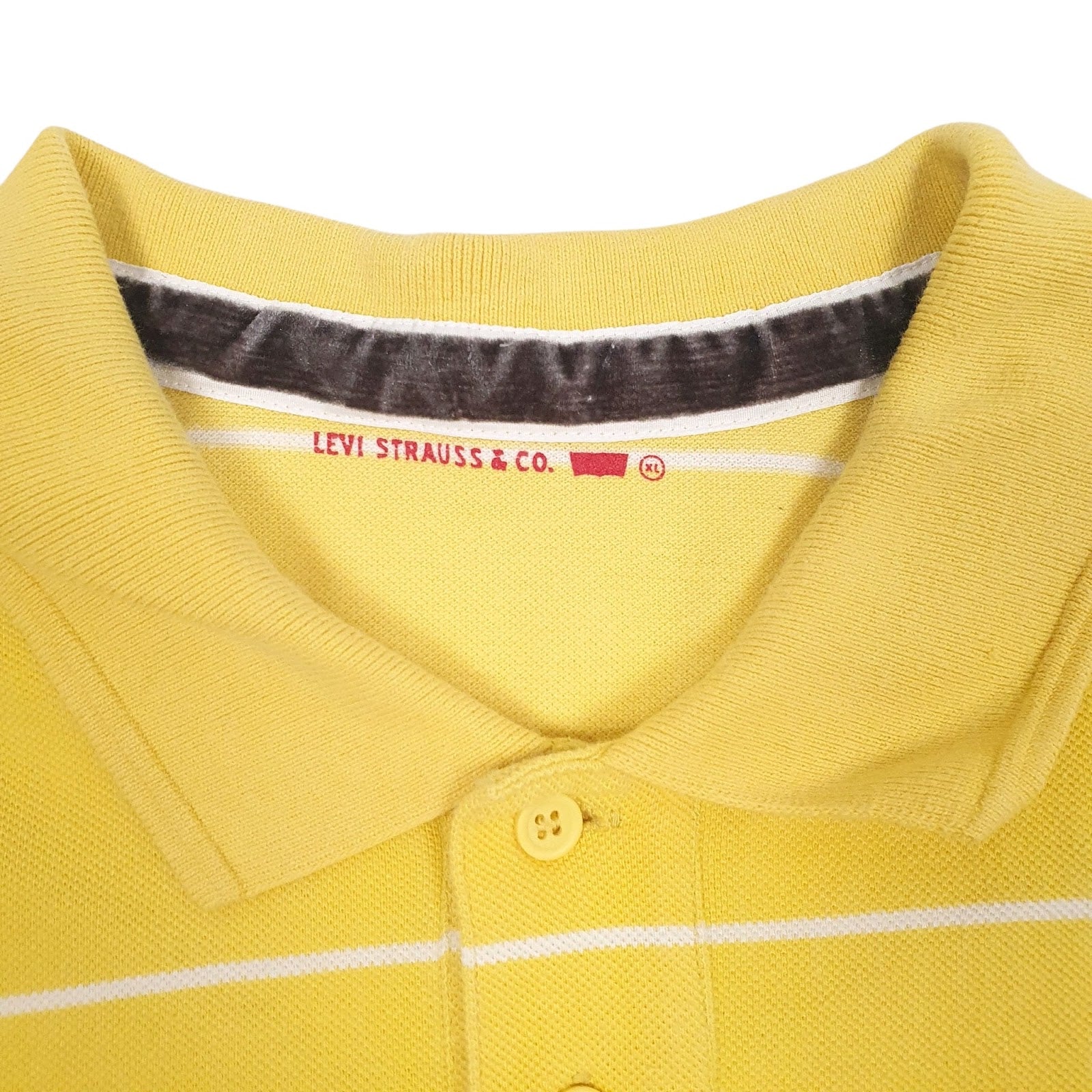 Mens Yellow Levis   Polo Shirt