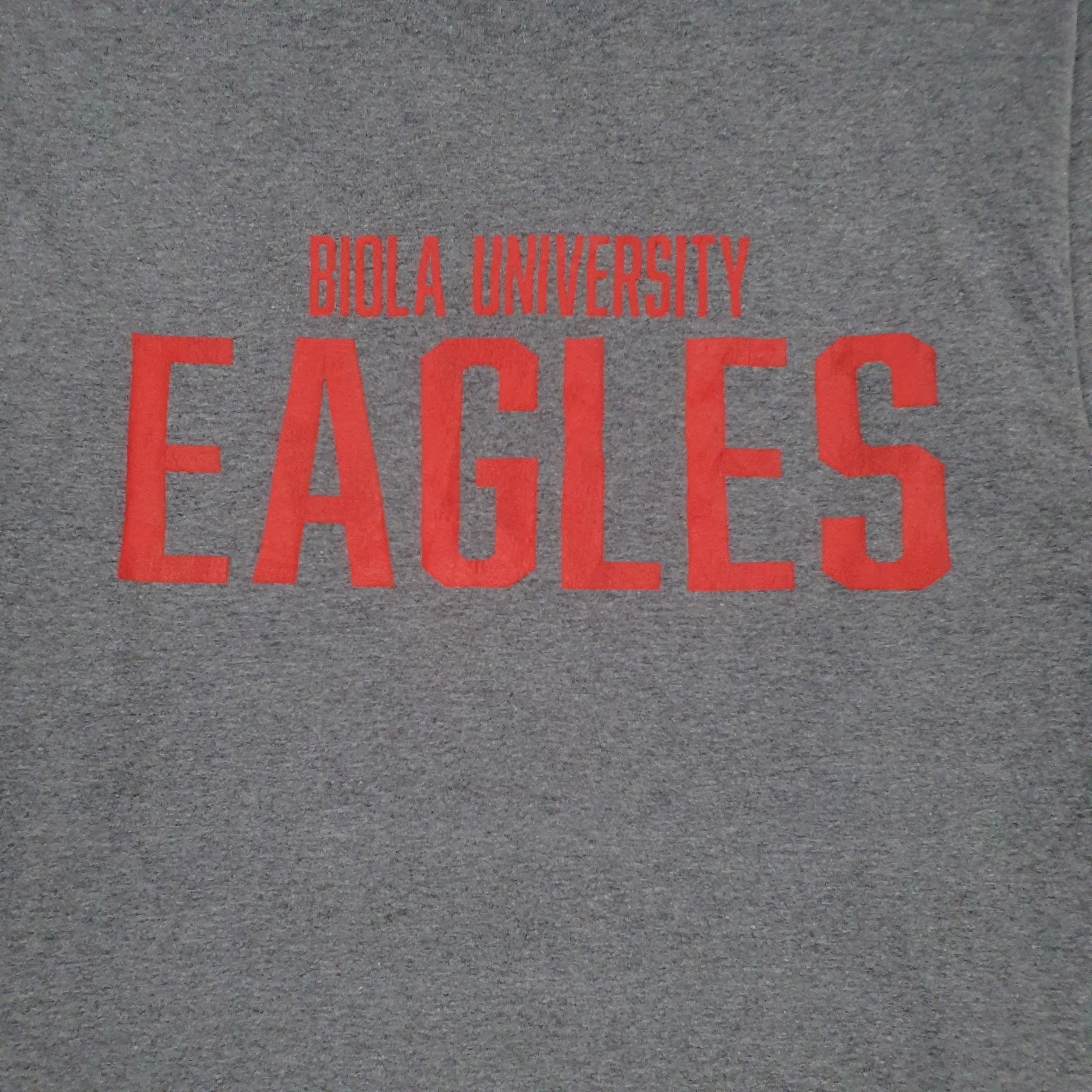 Mens Grey MV Sport Biola University Eagles  T Shirt