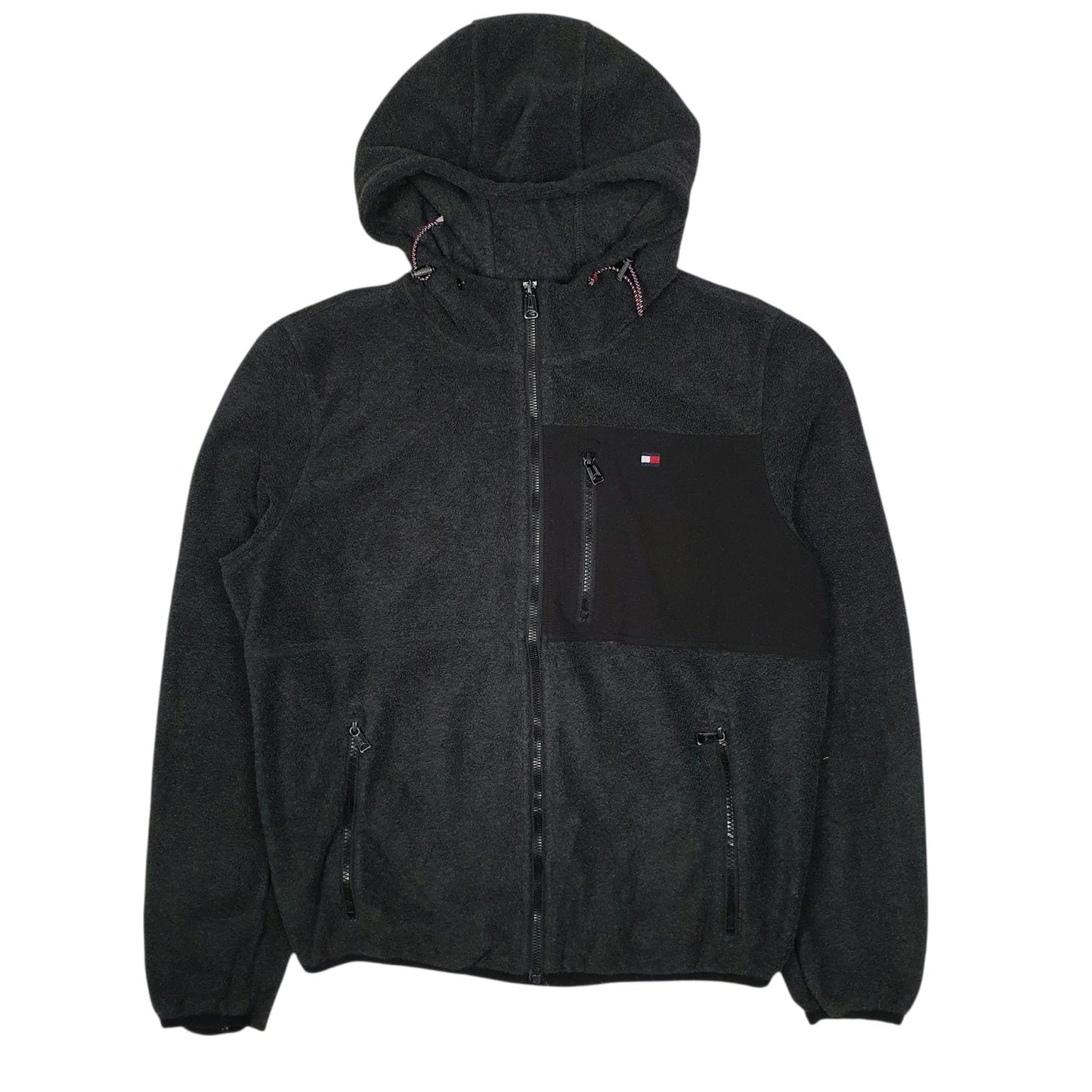 Mens Grey Tommy Hilfiger Hoodie Full Zip Jumper