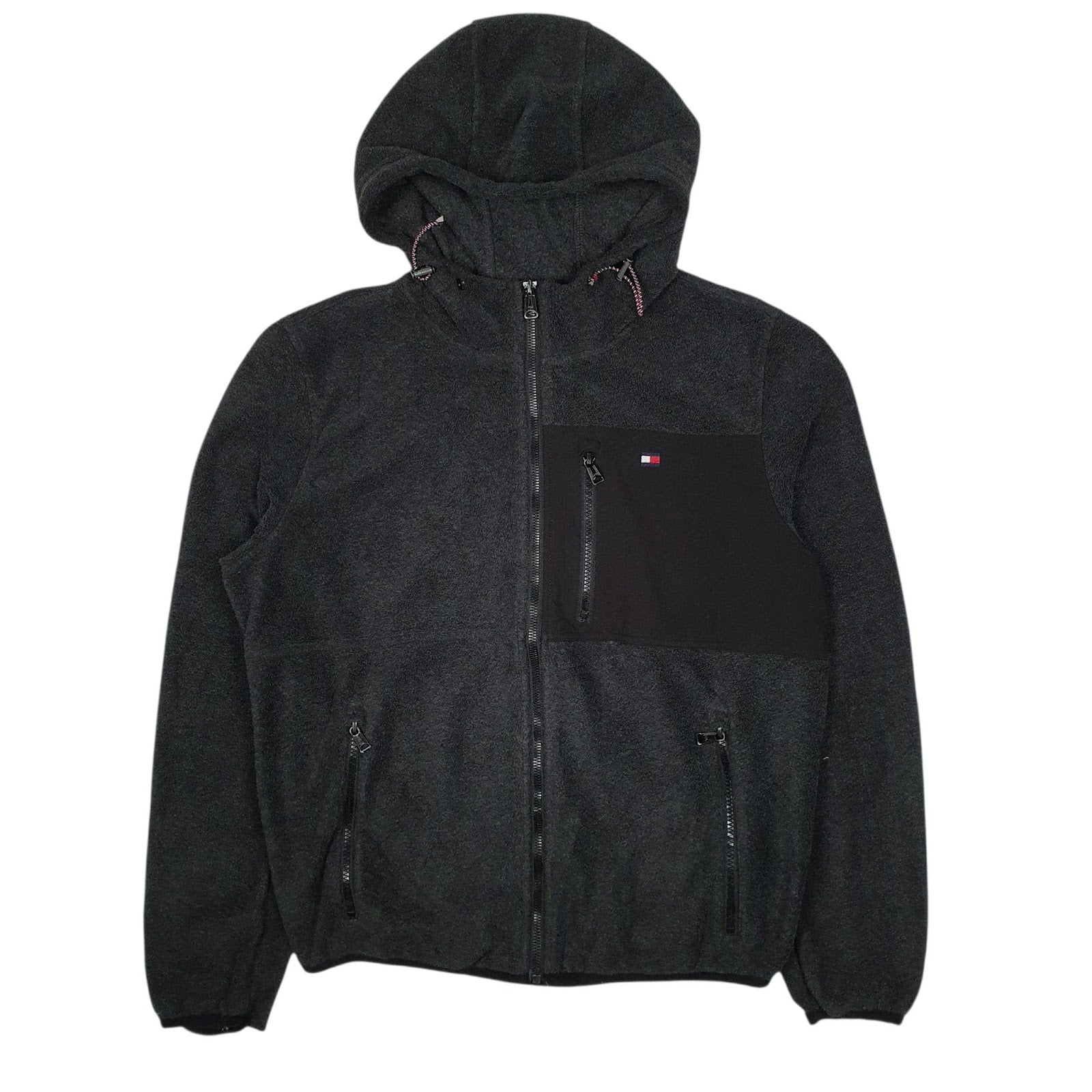 Mens Grey Tommy Hilfiger Hoodie Full Zip Jumper