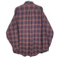 Mens Navy L.L.Bean Flannel Made In USA  Shirt