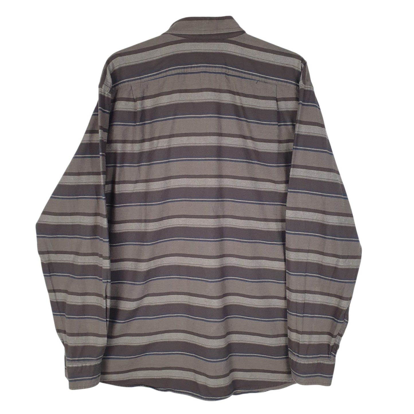 Mens Grey Eddie Bauer Flannel  Shirt