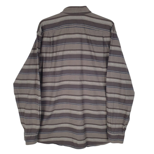Mens Grey Eddie Bauer Flannel  Shirt
