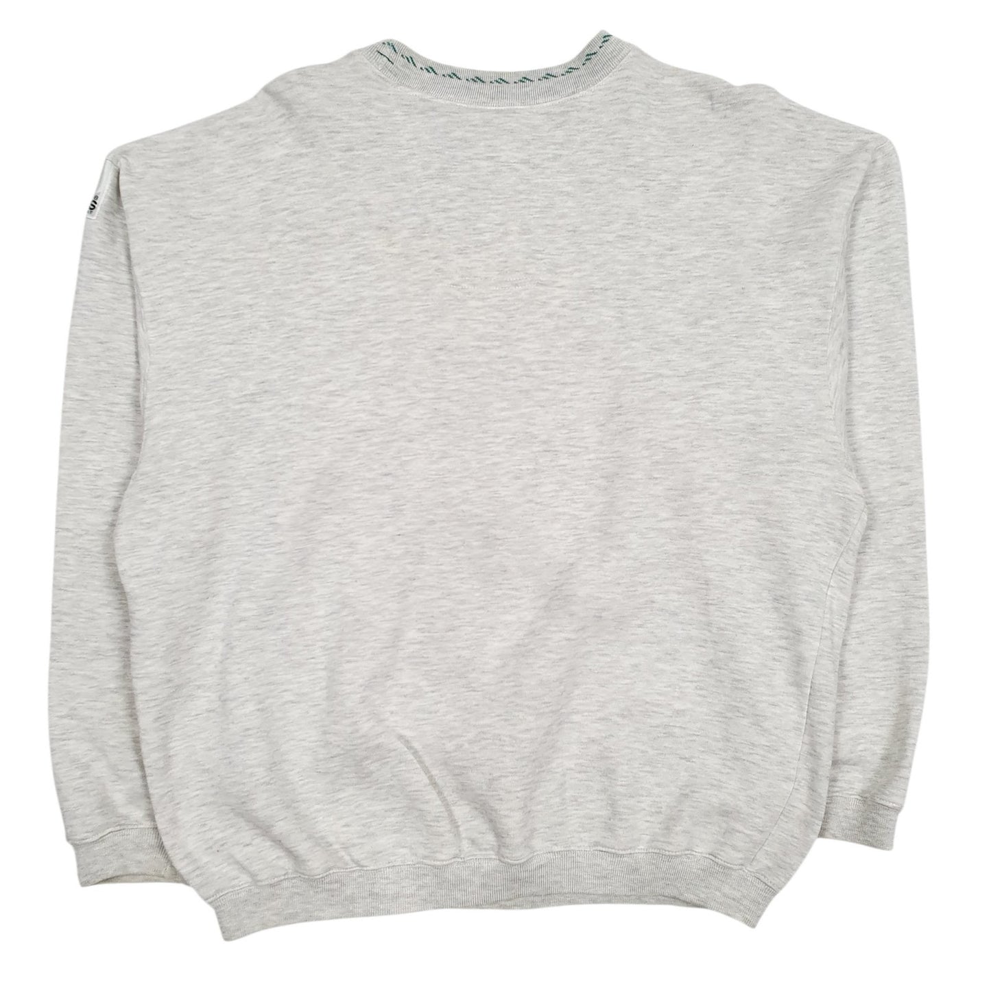 Mens Grey Adidas Equipment Vintage 90s Spellout Crewneck Jumper