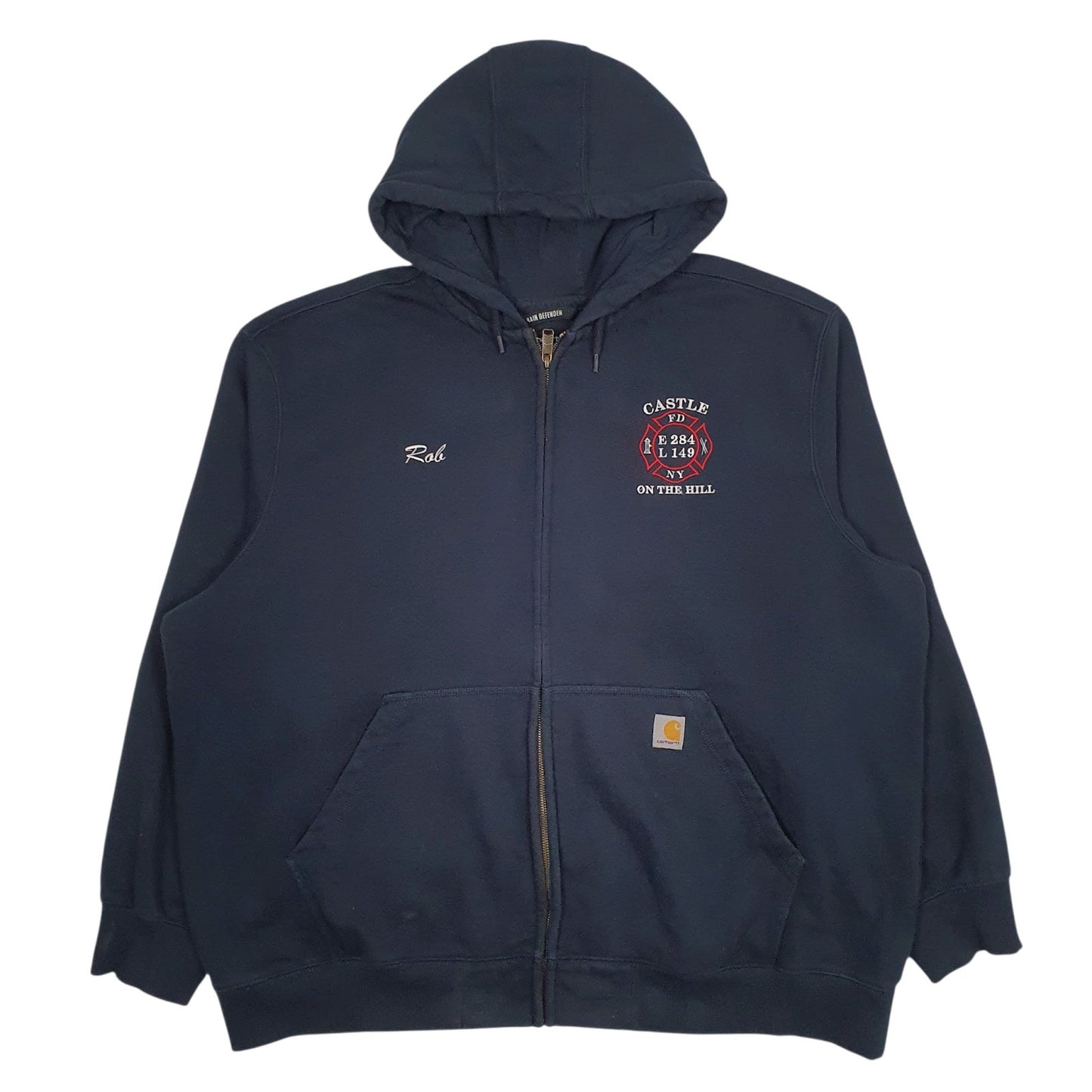 Mens Navy Carhartt  Full Zip Jumper