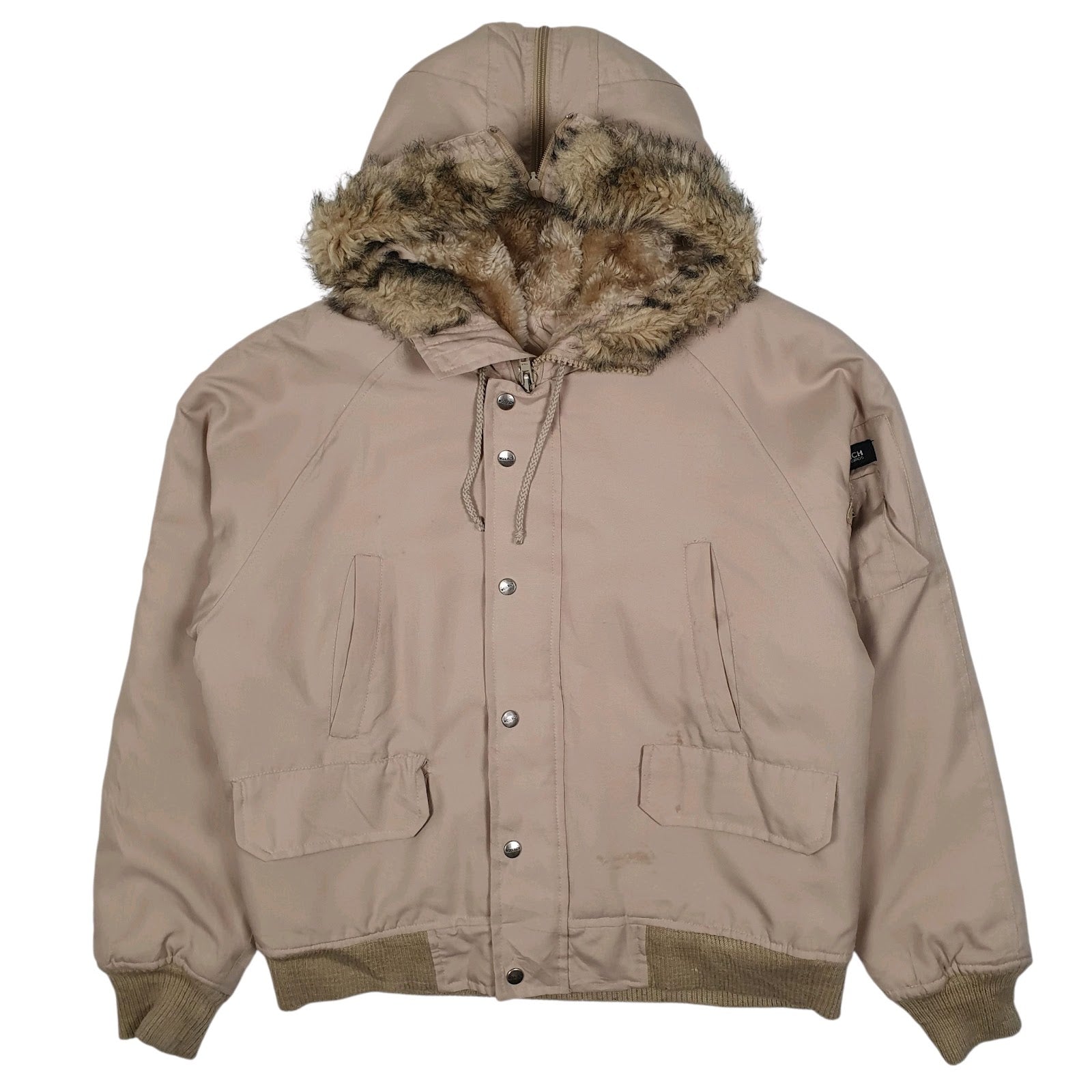 Mens Beige Woolrich Workwear  Coat