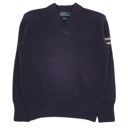 Womens Navy Polo Ralph Lauren  V Neck Jumper