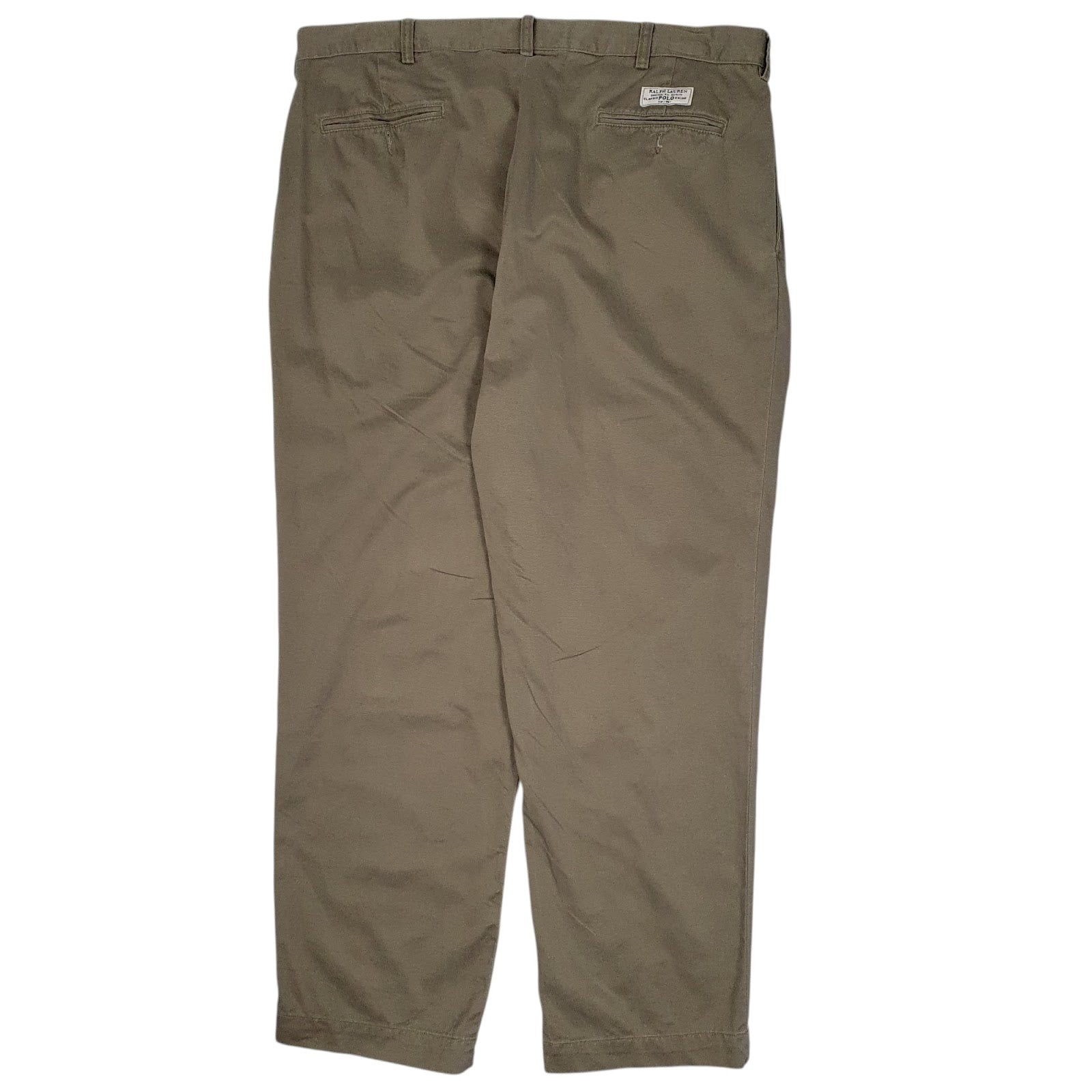 Mens Beige Polo Ralph Lauren Andrew Pant Double Pleated  Trousers