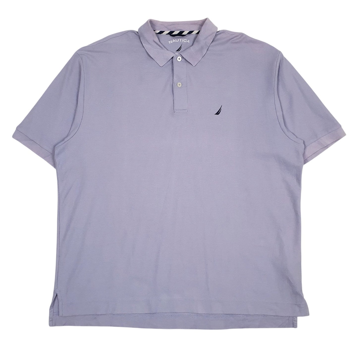 Mens Purple Nautica  Short Sleeve Polo Shirt