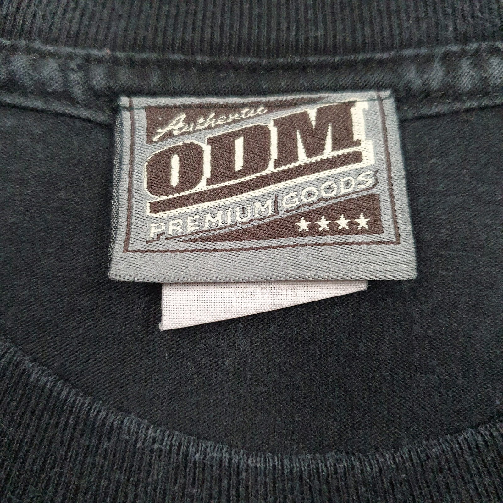 Mens Black ODM  Crewneck T Shirt