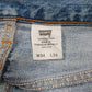 Mens Blue Levis Distressed  Jeans