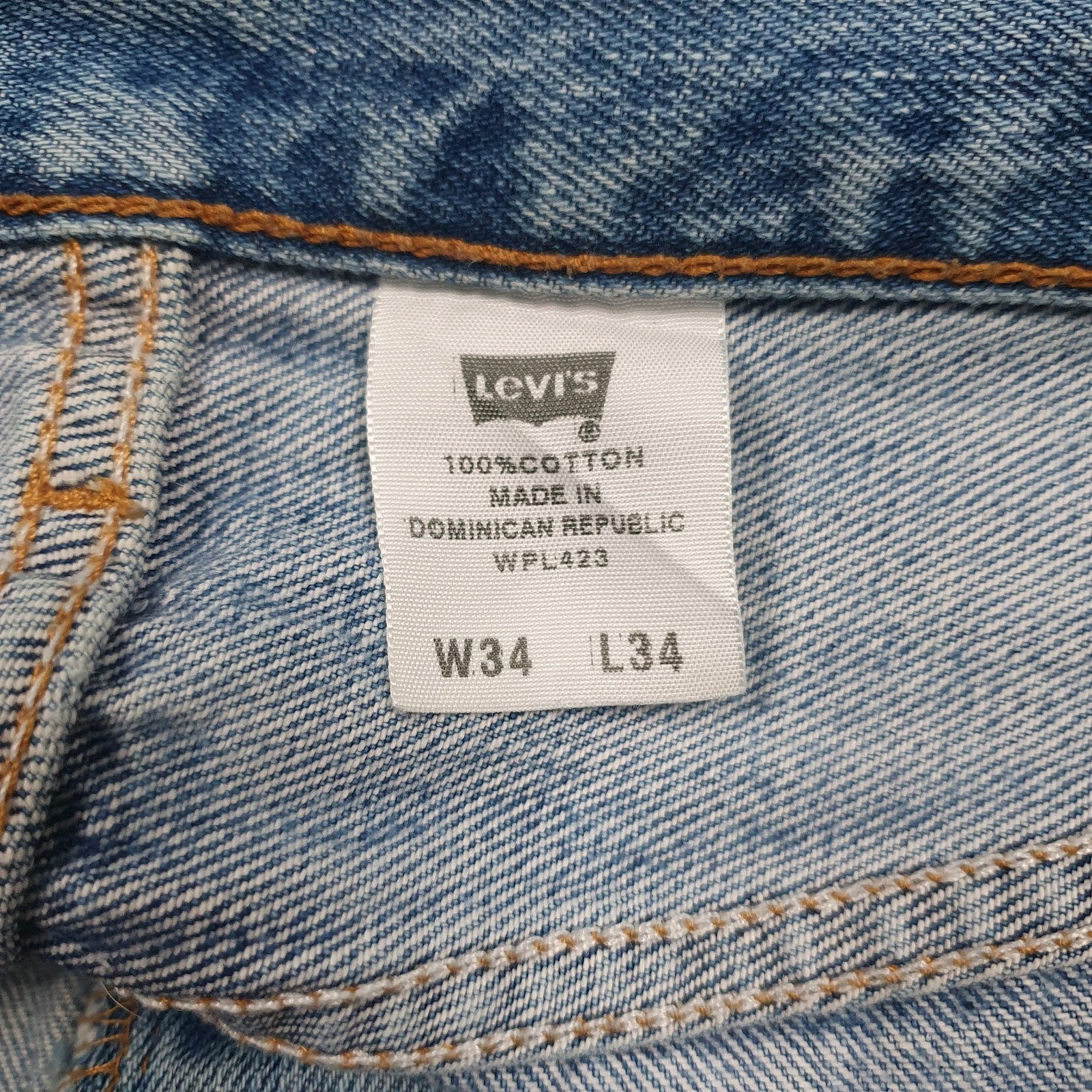 Mens Blue Levis Distressed  Jeans