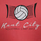 Mens Pink Gildan Kent City Volleyball  T Shirt