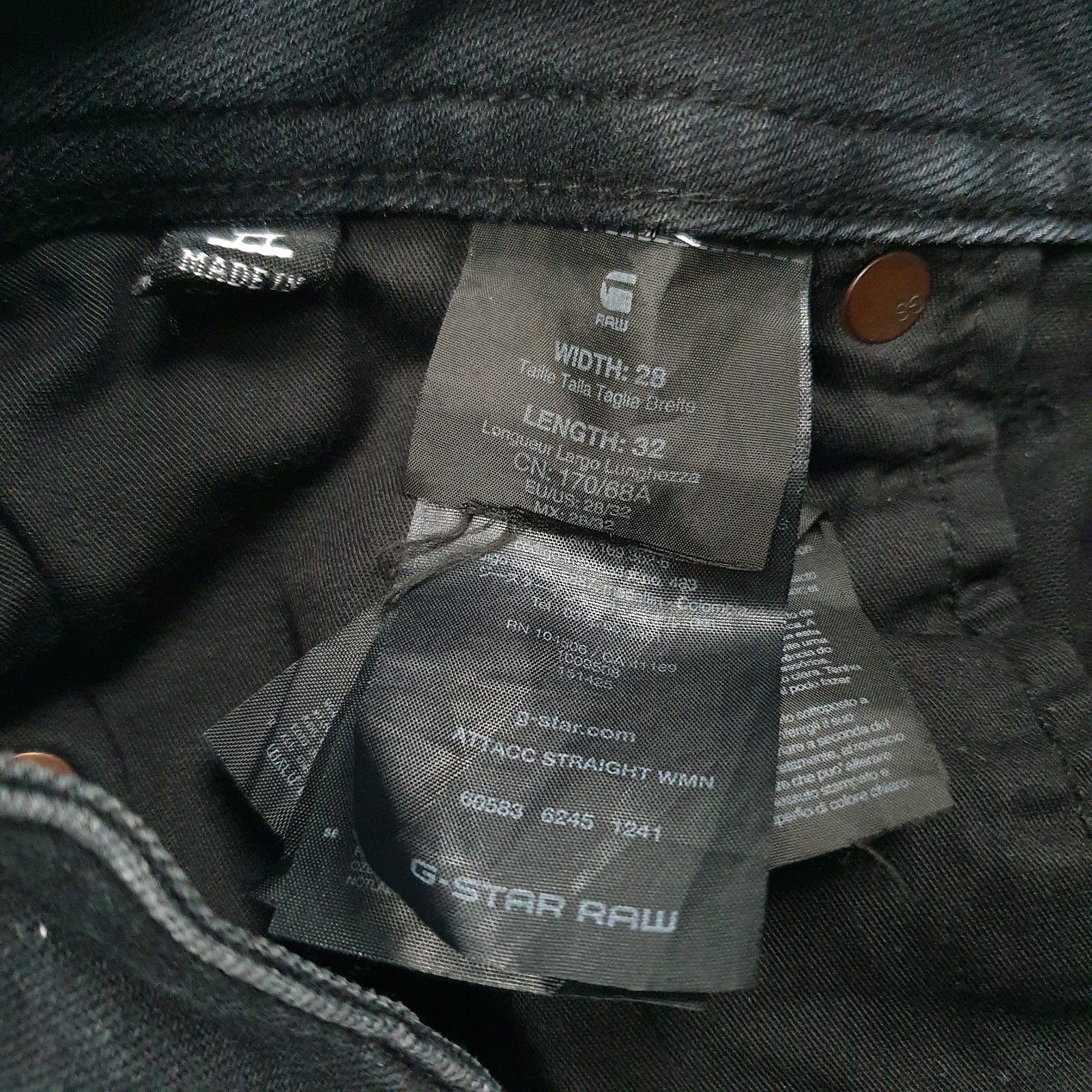 Womens Black G-Star   Jeans