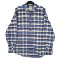 Mens Blue L.L.Bean Flannel Long Sleeve Shirt