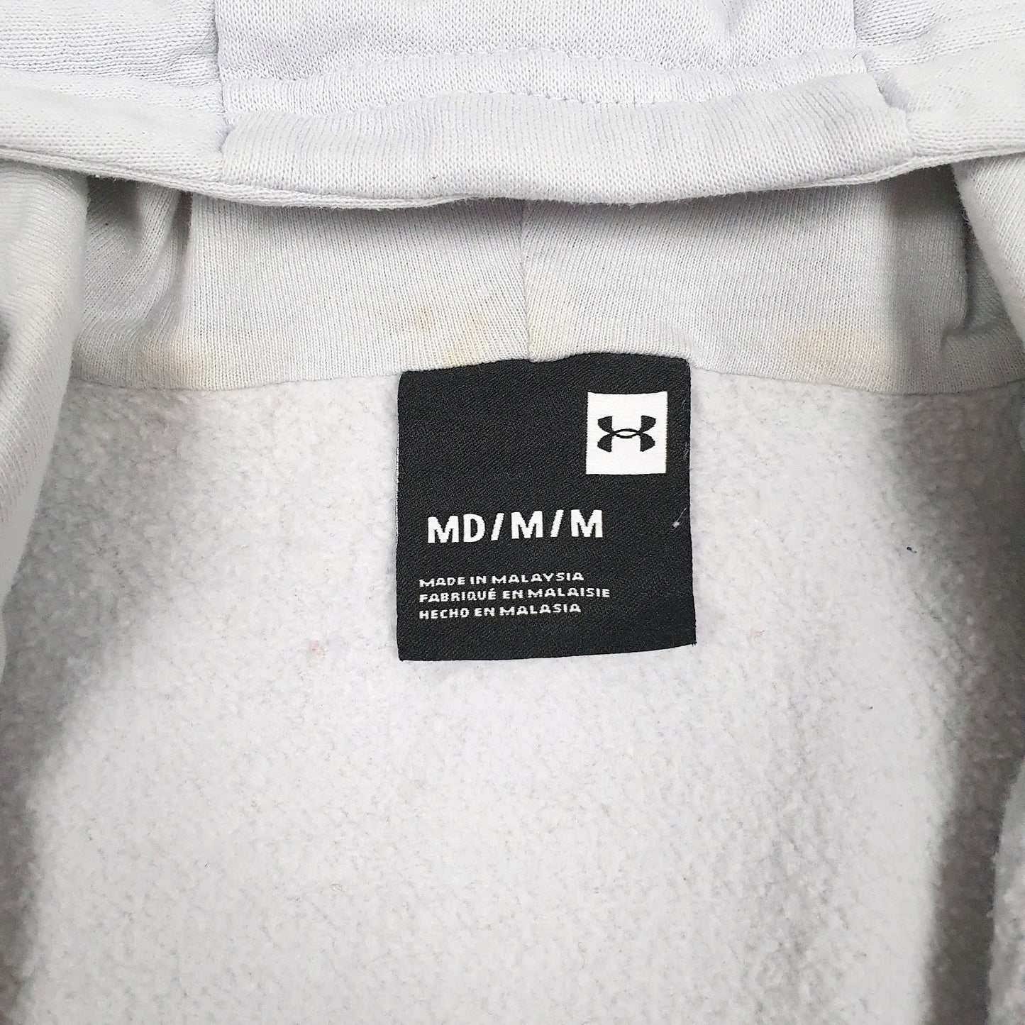 Mens Grey Under Armour  Full Zip Jumper