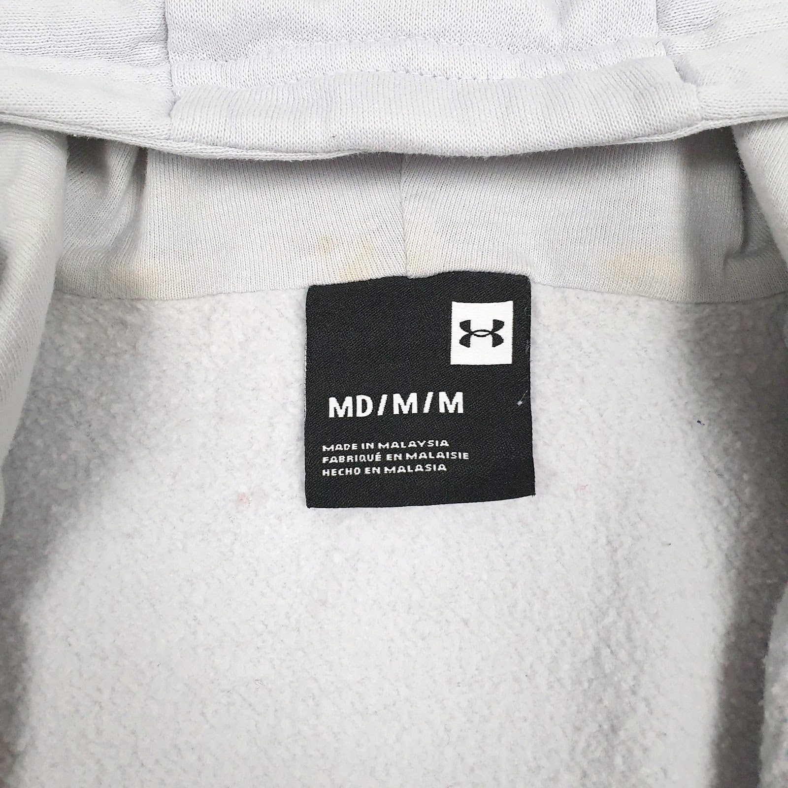 Mens Grey Under Armour  Full Zip Jumper