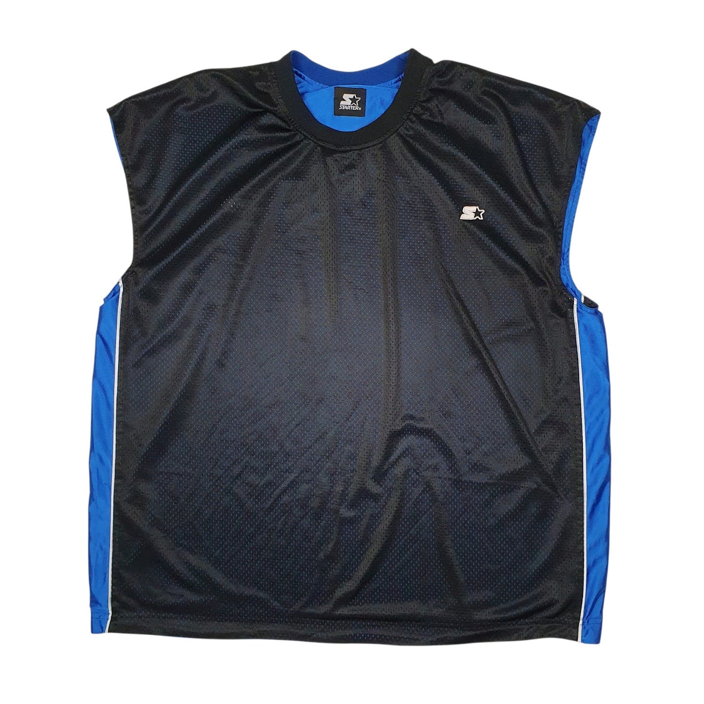 Mens Black Starter Vest  T Shirt