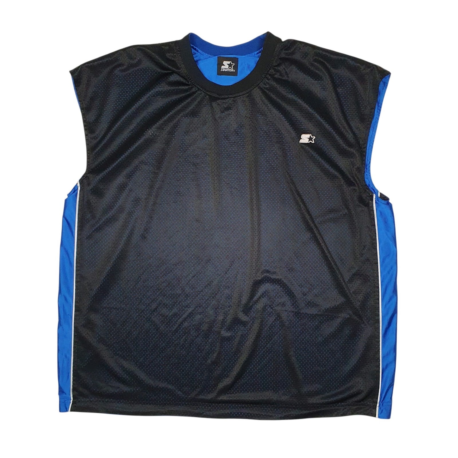 Mens Black Starter Vest  T Shirt