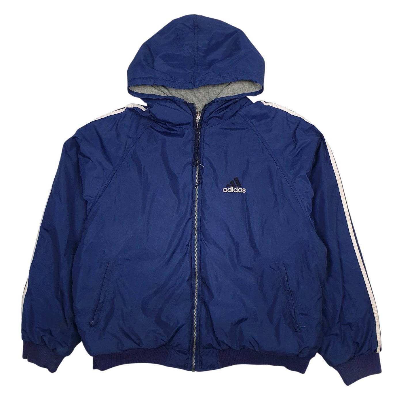 Mens Navy Adidas Reversible Vintage 90s  Coat