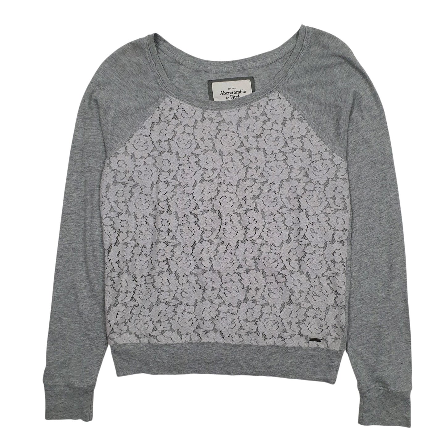 Womens Grey Abercrombie and Fitch  Crewneck Jumper