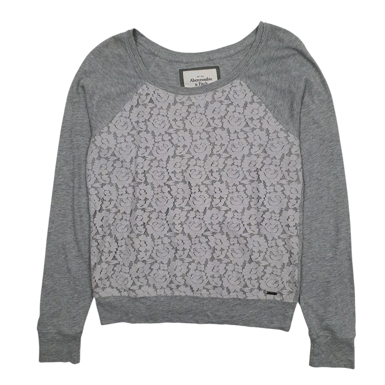 Womens Grey Abercrombie and Fitch  Crewneck Jumper