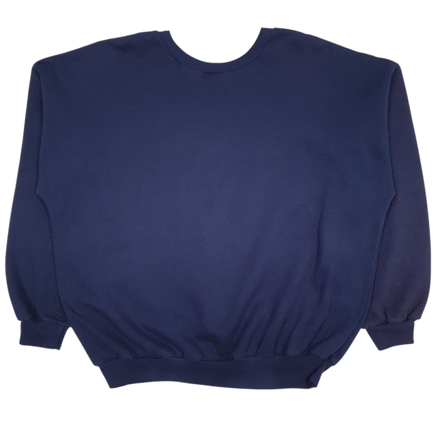 Mens Navy Unbranded Vintage Graphic Crewneck Jumper
