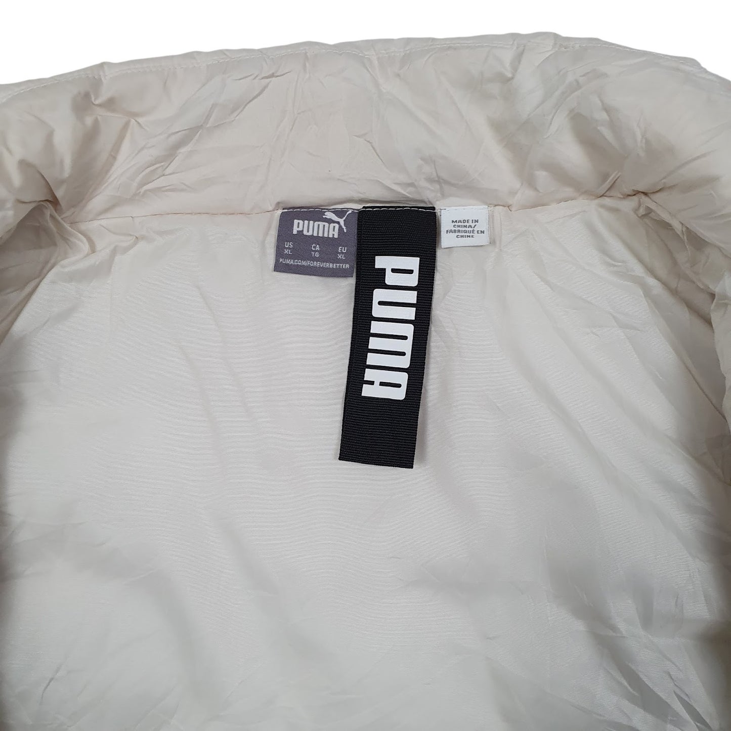 Womens Cream Puma Gilet Vest Bodywarmer  Coat