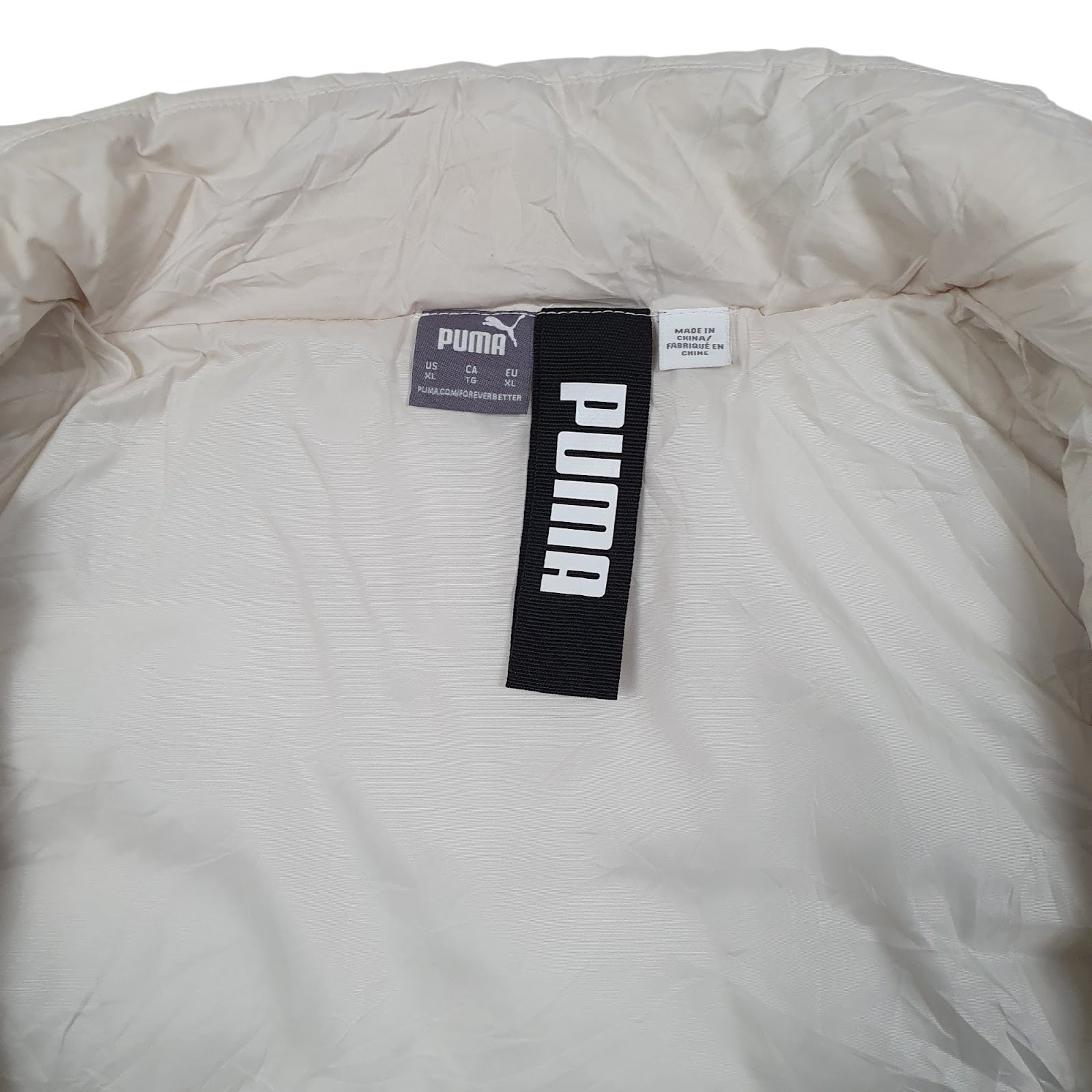 Womens Cream Puma Gilet Vest Bodywarmer  Coat