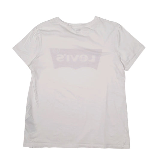 Womens White Levis   T Shirt