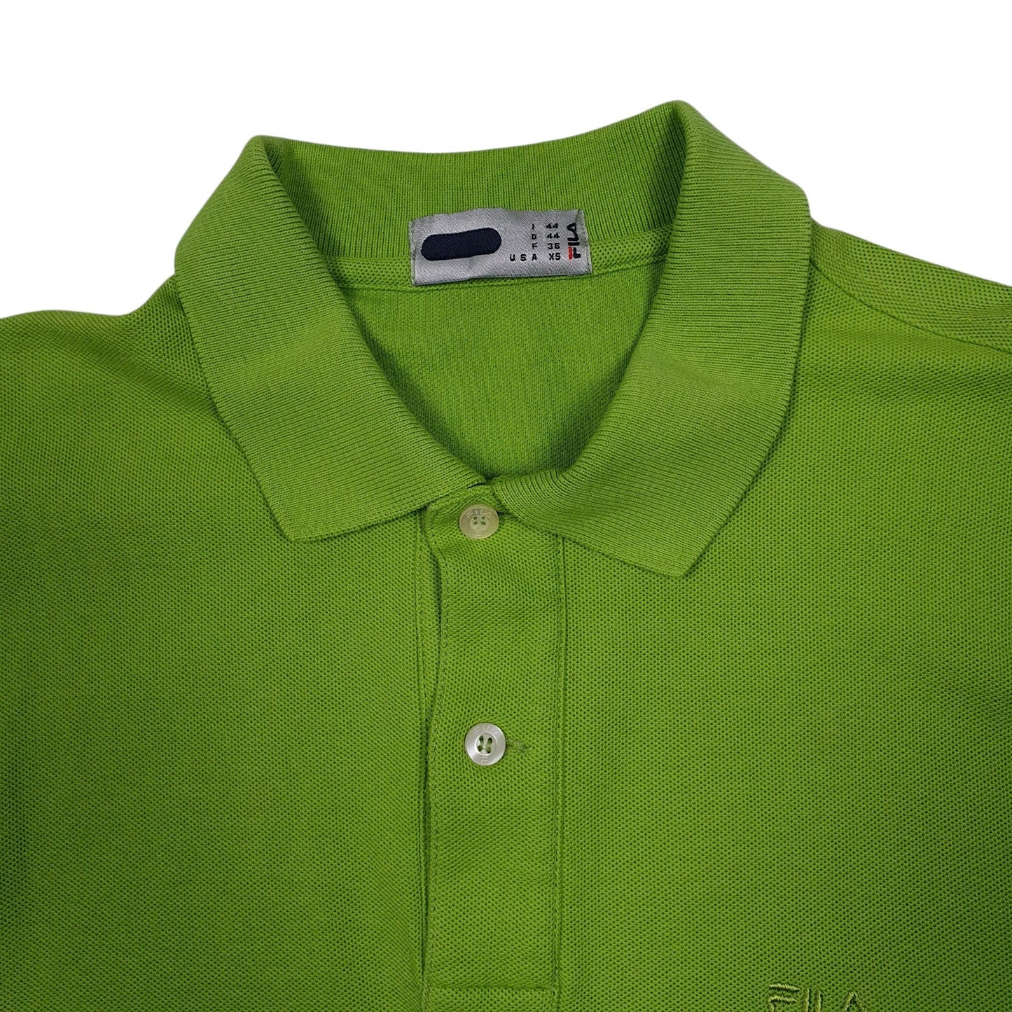 Mens Green Fila   Polo Shirt