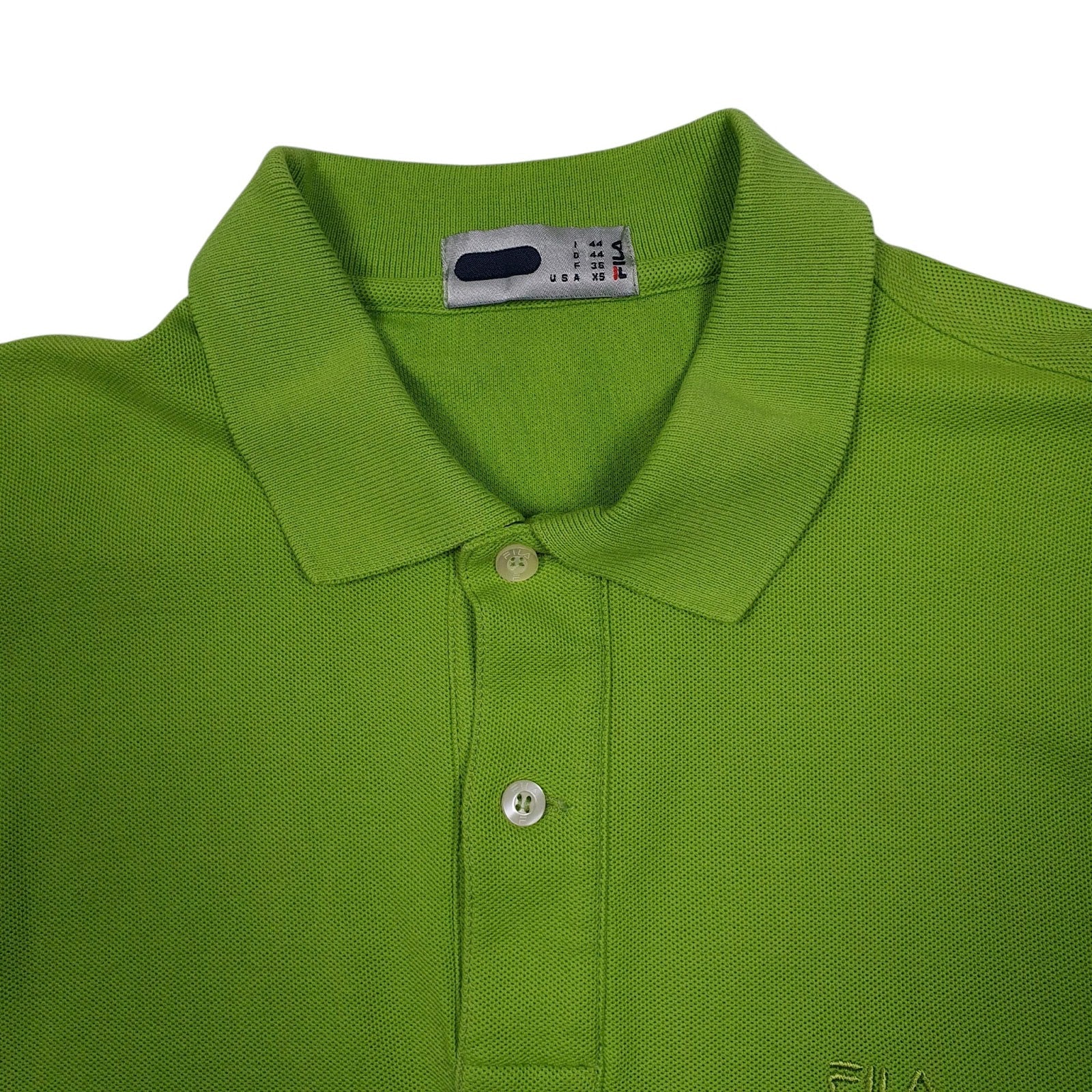 Mens Green Fila   Polo Shirt
