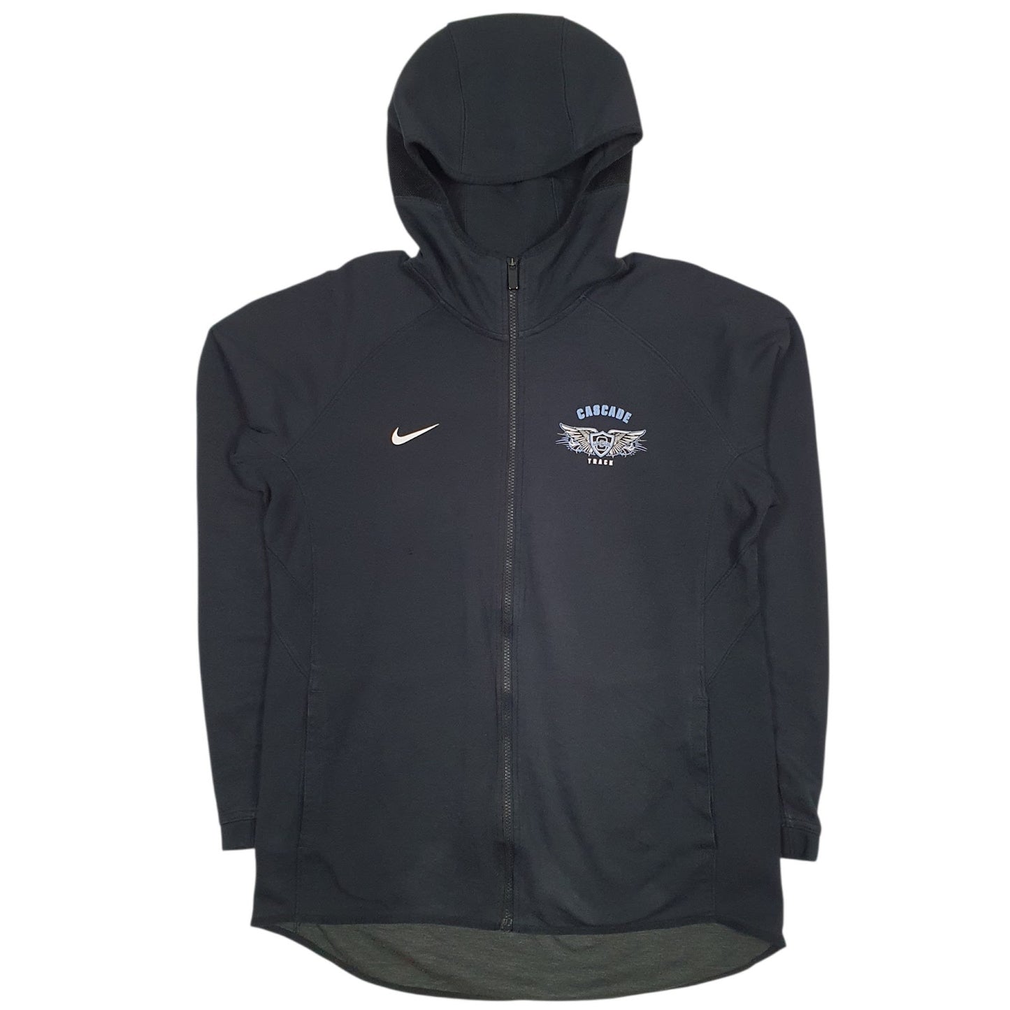 Mens Black Nike Dri-Fit Active Wear Full Zip Jumper