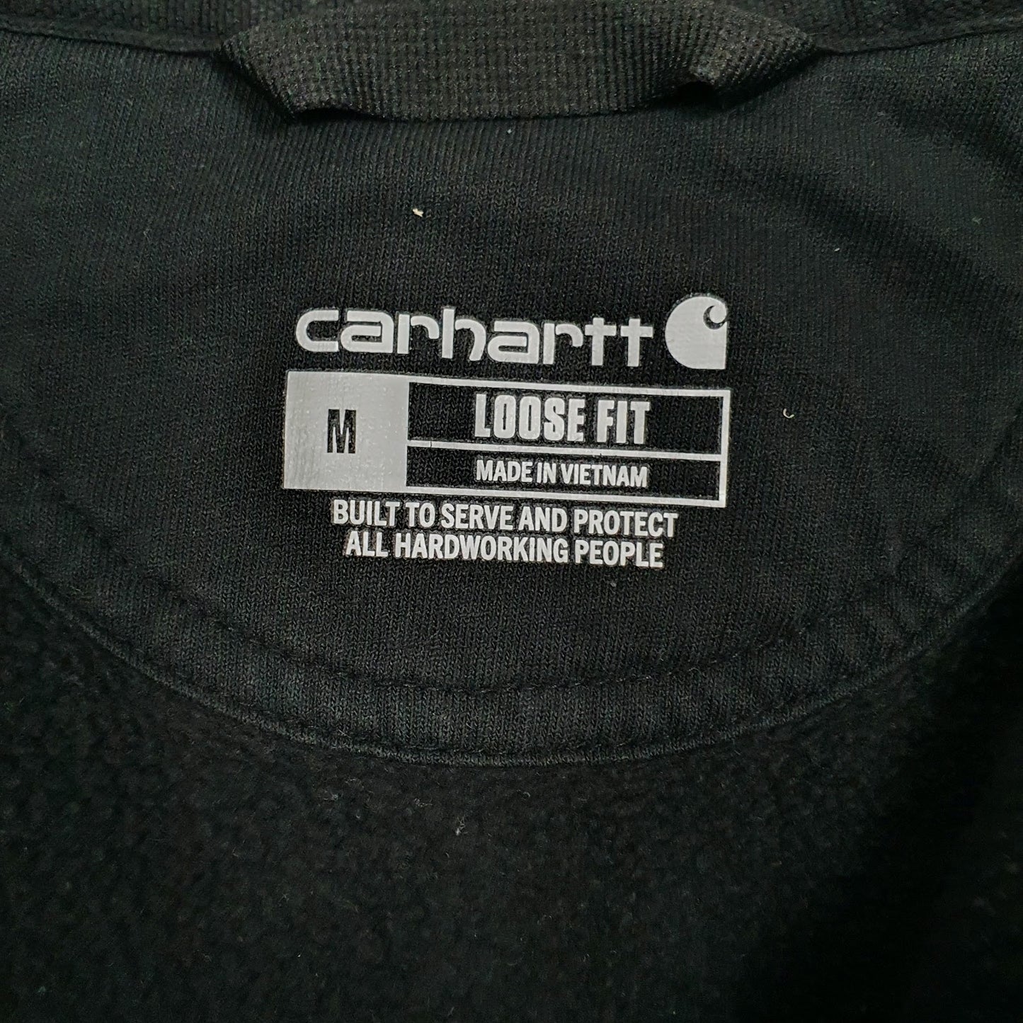 Mens Black Carhartt  Full Zip Jumper