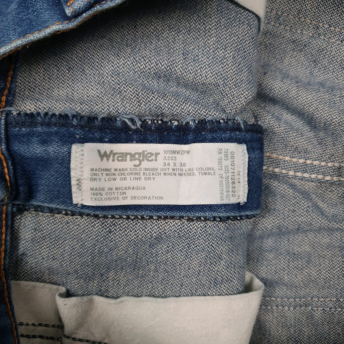 Mens Blue Wrangler Cowboy Cut  Jeans