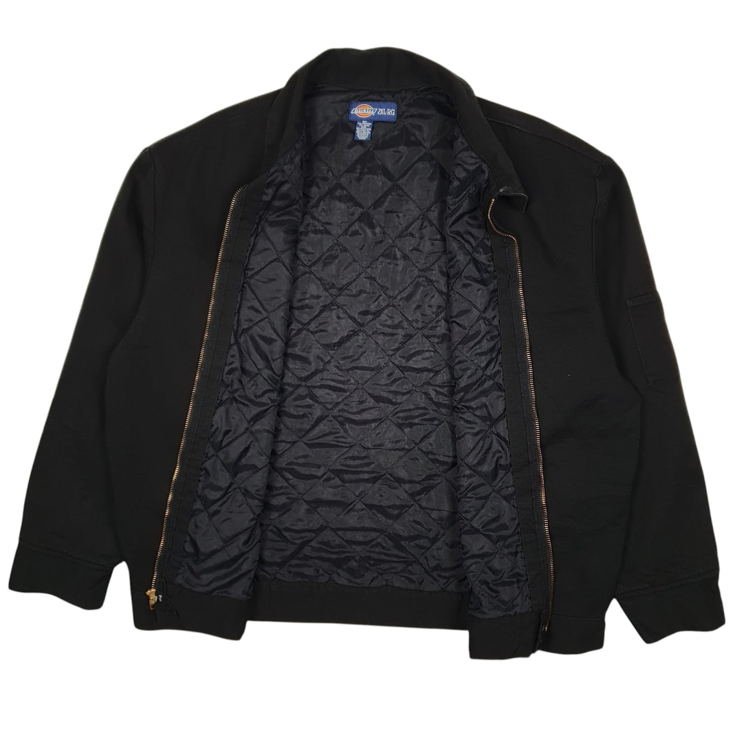 Mens Black Dickies Eisenhower Harrington Full Zip Coat