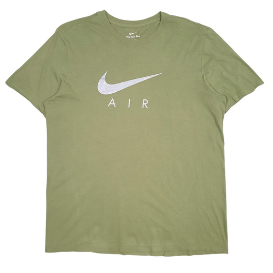 Mens Green Nike Swoosh Air Short Sleeve T Shirt
