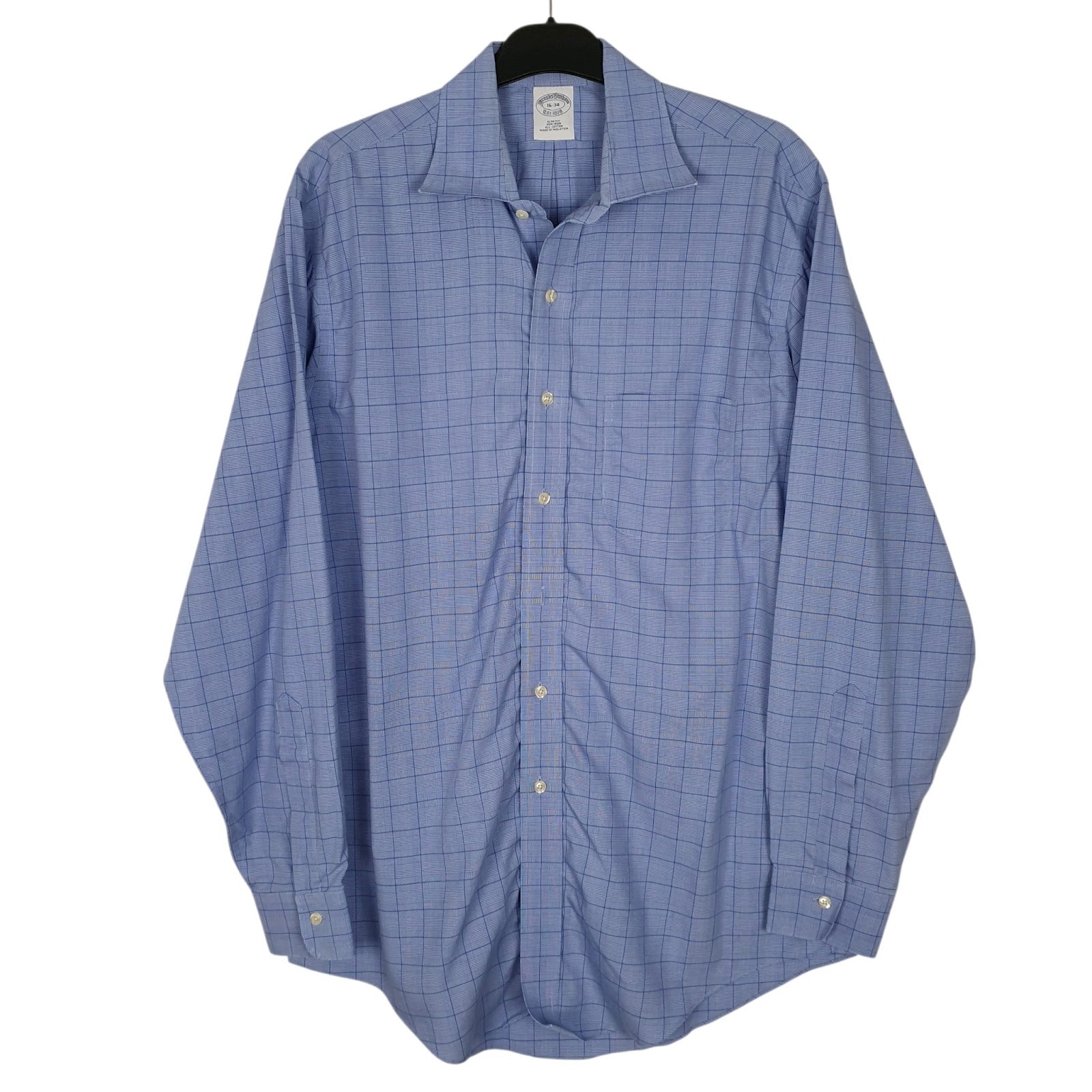 Mens Blue Brooks Brothers  Long Sleeve Shirt