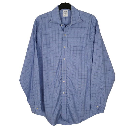 Mens Blue Brooks Brothers  Long Sleeve Shirt