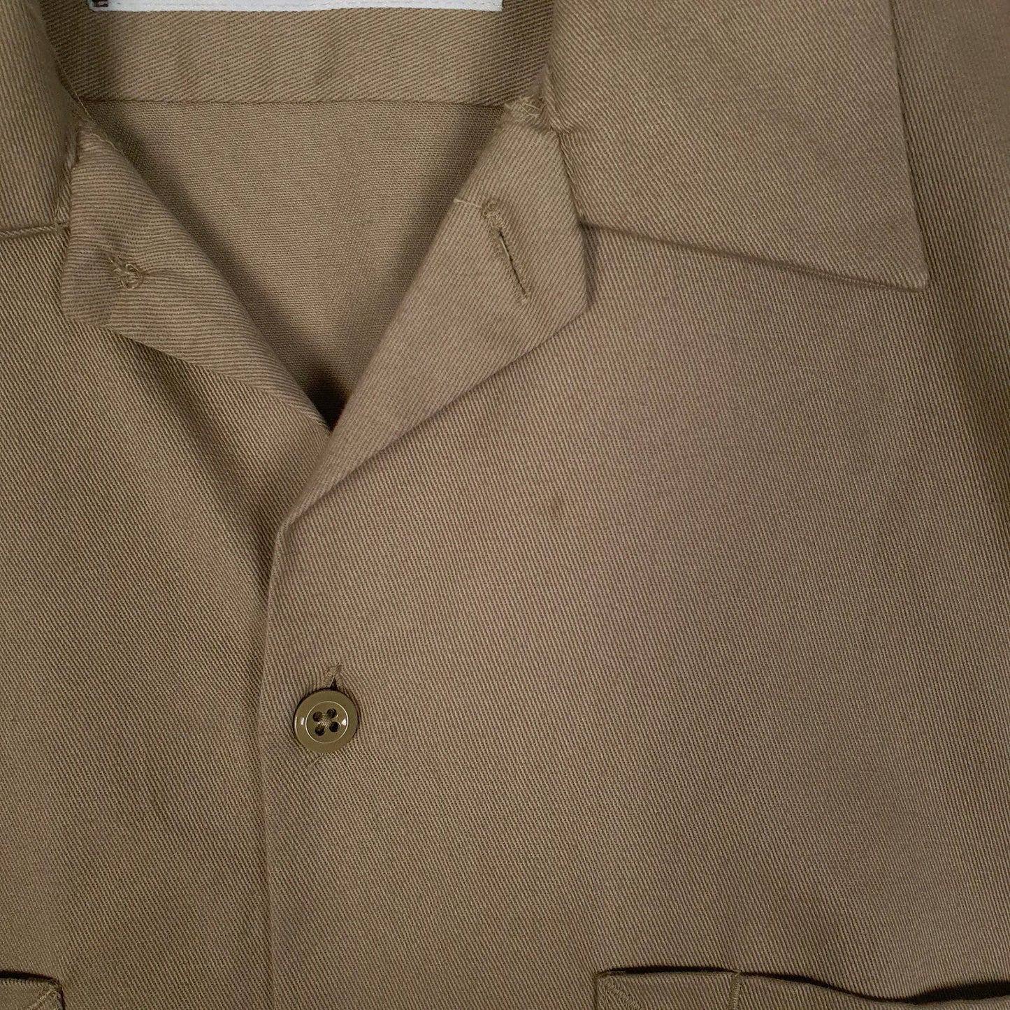Mens Beige Dickies Workwear  Shirt