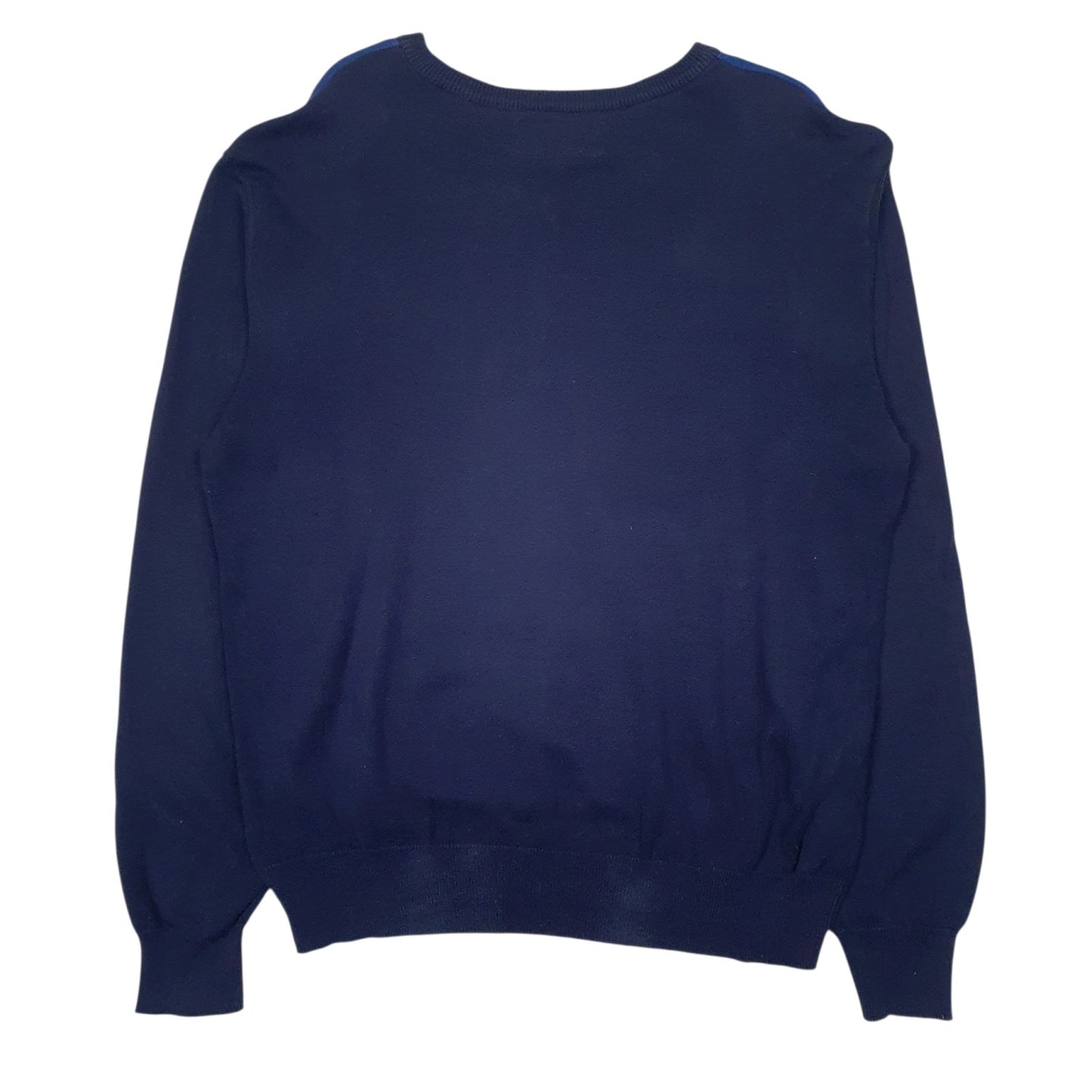 Mens Navy Kappa  V Neck Jumper
