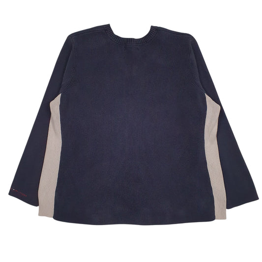 Womens Navy Tommy Hilfiger  V Neck Jumper