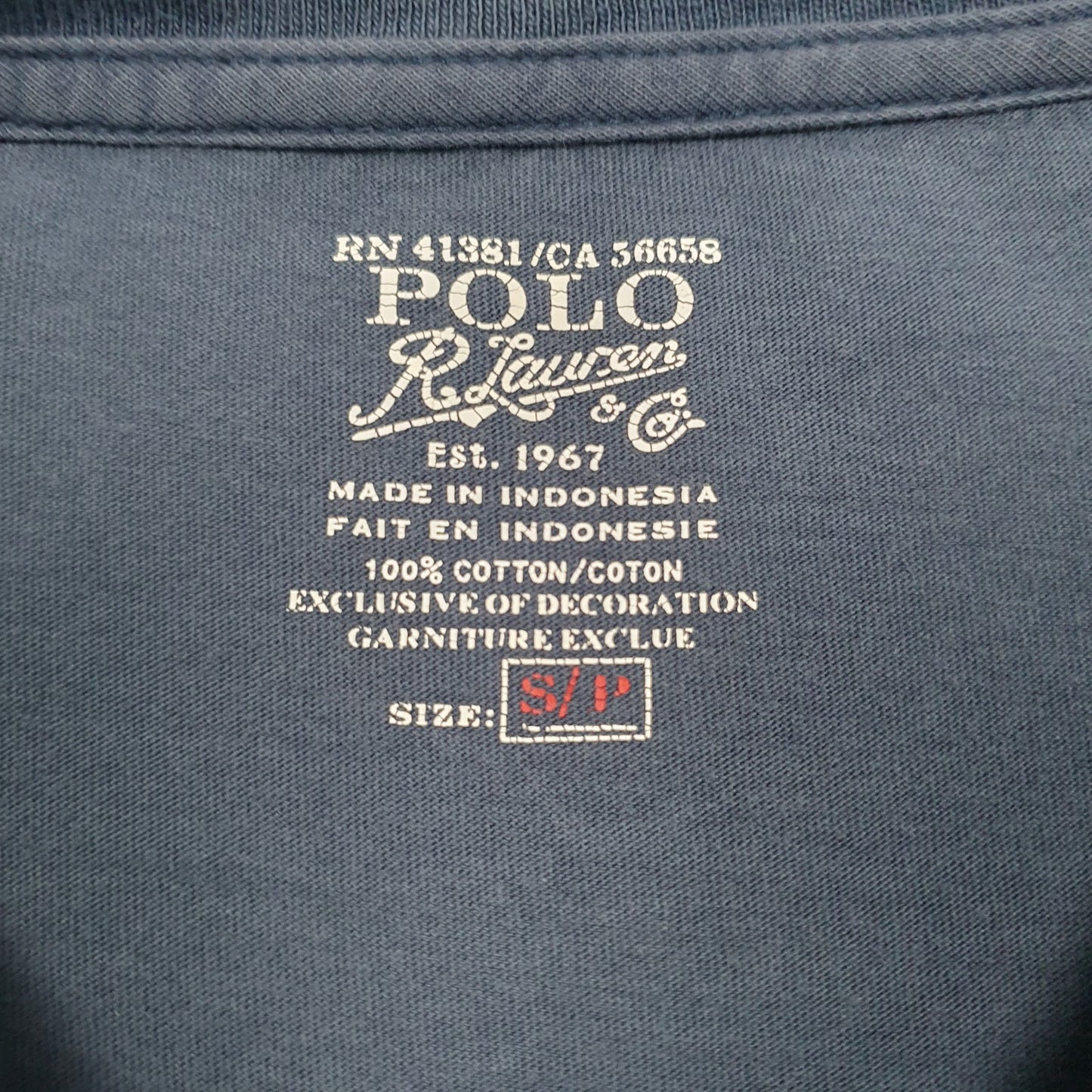 Mens Blue Polo Ralph Lauren  Hoodie T Shirt