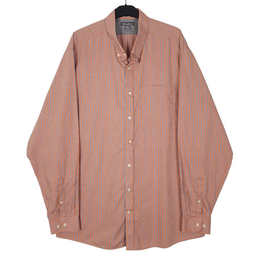 Mens Orange Eddie Bauer  Long Sleeve Shirt