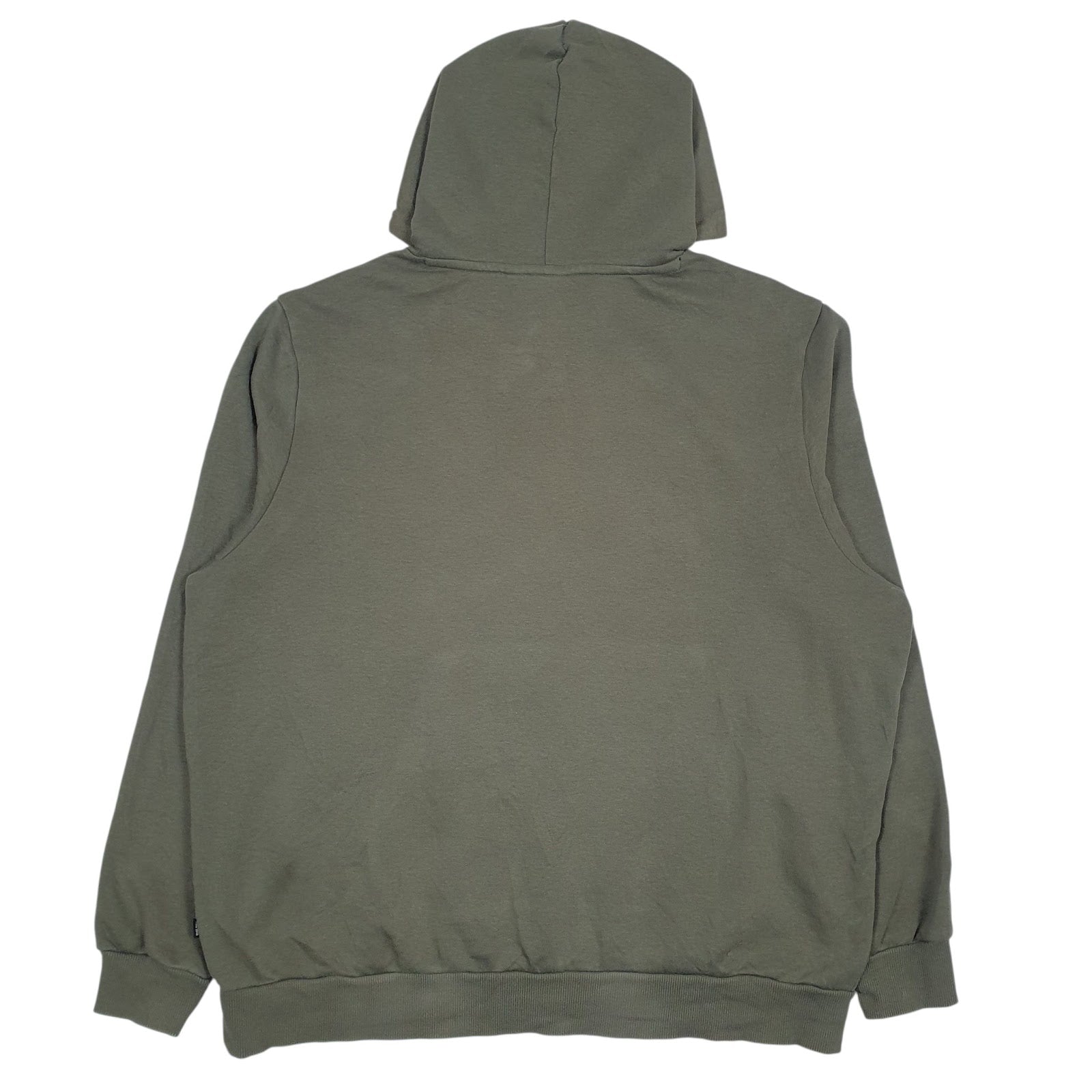Mens Green Puma Spellout Hoodie Jumper