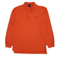 Mens Orange Polo Ralph Lauren  Long Sleeve Polo Shirt