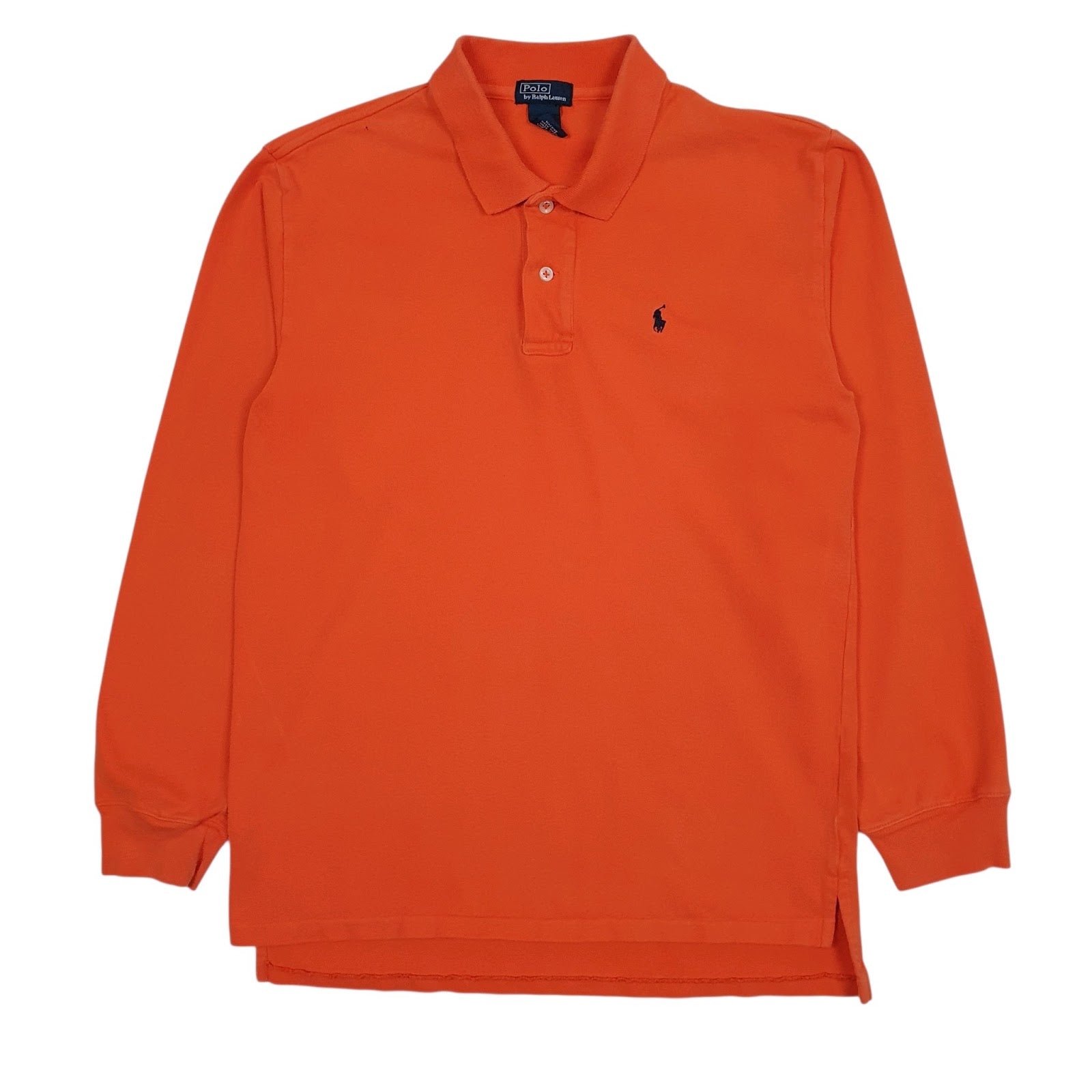 Mens Orange Polo Ralph Lauren  Long Sleeve Polo Shirt